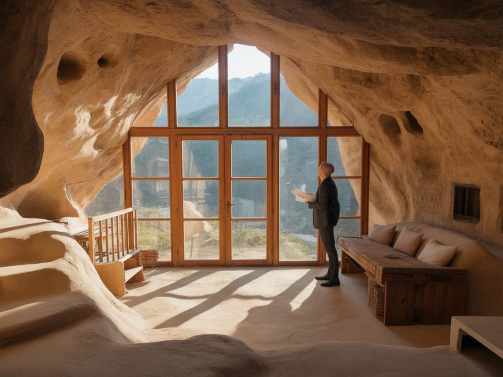 La maison troglodyte vitrée : fusion entre tradition souterraine et lumière naturelle